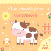 Mon adorable ferme à colorier sans dépasser: avec des contours en relief !