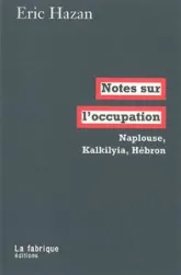 Notes sur l'occupation