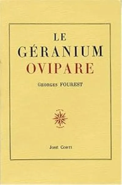 Le Géranium ovipare