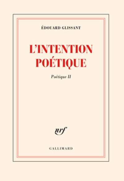 Poétique, II : L'Intention poétique