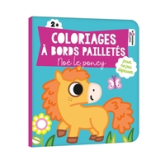 Coloriages à bords pailletés - Noé le poney