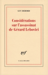 Considerations sur l'assassinat de Gérard lebovici