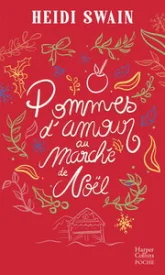 Pommes d'amour au marché de Noël