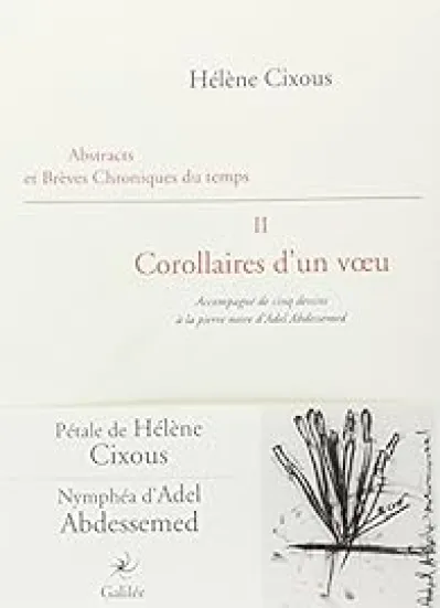 Abstracts et brèves chroniques du temps : Tome 2, Corollaires d'un voeu