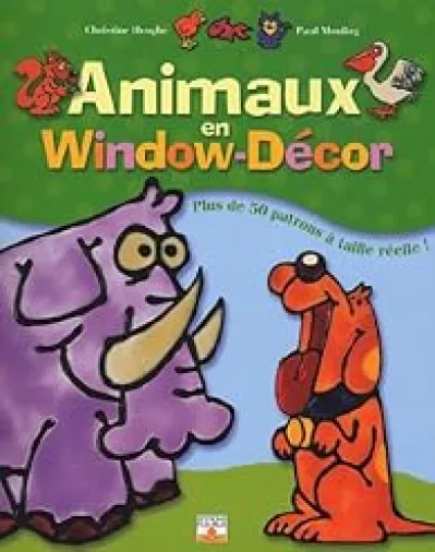 Animaux en window décor : Plus de 50 patrons à taille réelle !