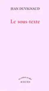 Le sous-texte