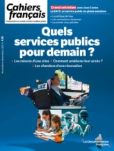 Cahiers français, n°436 : Quels services publics pour demain ?
