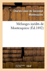 Mélanges inédits de Montesquieu - 1892