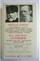 Leskov Saltykov-Chtchédrine