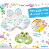 Mes masques en strass - Animaux Kawaii: Avec 400 strass dont 5 maxi !