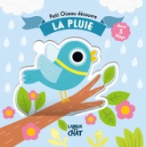 Petit oiseau découvre la pluie - Livre avec flaps épais - Tout-carton - Éveil - Cache-cache - Dès 18 mois