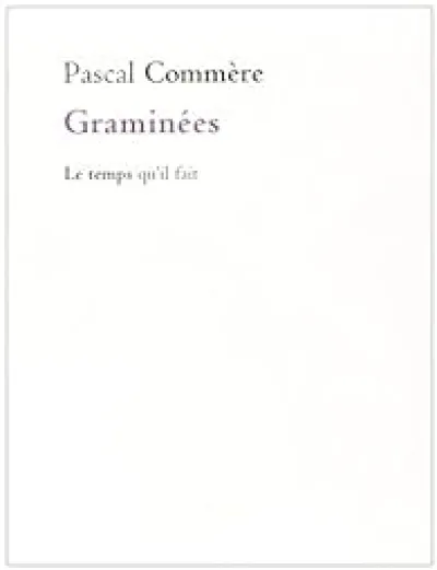Graminées : Un cahier perdu puis retrouvé