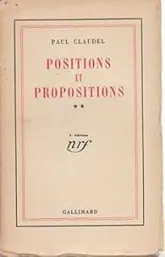 Positions et propositions