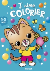 J'aime colorier - Chat et glace - Livre de coloriage  Dès 3 ans