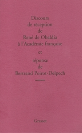 Discours de réception à l'Académie Française