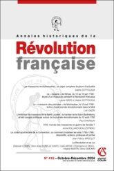 Annales historiques de la Révolution française, n°416