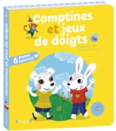 Comptines et jeux de doigts NE  Livre sonore avec 6 puces  Dès 1 an - GRUND