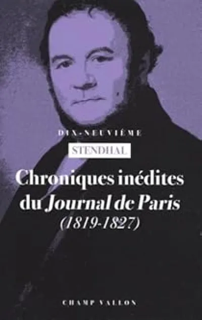 Chroniques inédites du Journal de Paris: 1819-1827