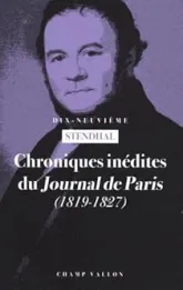 Chroniques inédites du Journal de Paris: 1819-1827