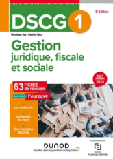 DSCG 1 Gestion juridique, fiscale et sociale - Fiches 2023-2024